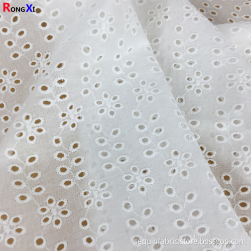 Multifunctional swiss waffle weave Voile Lace Fabric Cotton